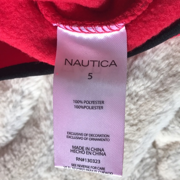 Nautica Fleece Pullover 1/2 zip red and black boys size 5 EUC - Picture 7 of 7